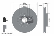 BDS1828 Brzdový kotouč BENDIX Braking