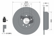 BDS1824 Brzdový kotouč BENDIX Braking