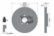 BDS1186 Brzdový kotouč BENDIX Braking