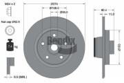 BDS1048 Brzdový kotouč BENDIX Braking