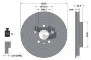 BDS1150 Brzdový kotouč BENDIX Braking