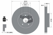 BDS1898 Brzdový kotouč BENDIX Braking