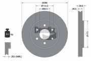 BDS1260 Brzdový kotouč BENDIX Braking