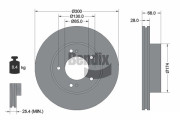 BDS2048 Brzdový kotouč BENDIX Braking