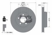 BDS1844 Brzdový kotouč BENDIX Braking