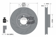 BDS2195RHC Brzdový kotouč BENDIX Braking