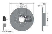 BDS1416 Brzdový kotouč BENDIX Braking