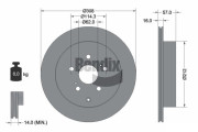 BDS1770 Brzdový kotouč BENDIX Braking