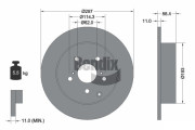 BDS1747 Brzdový kotouč BENDIX Braking