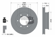 BDS1763 Brzdový kotouč BENDIX Braking
