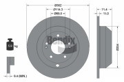BDS1472 Brzdový kotouč BENDIX Braking