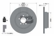 BDS1897 Brzdový kotouč BENDIX Braking