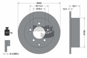 BDS1907 Brzdový kotouč BENDIX Braking