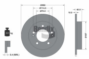 BDS1424 Brzdový kotouč BENDIX Braking
