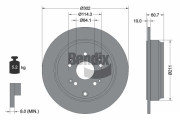 BDS1377 Brzdový kotouč BENDIX Braking