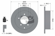 BDS1660 Brzdový kotouč BENDIX Braking