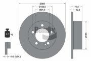 BDS1368 Brzdový kotouč BENDIX Braking