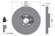 BDS1335HC Brzdový kotouč BENDIX Braking