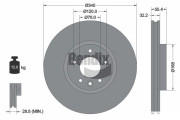 BDS1361HC Brzdový kotouč BENDIX Braking