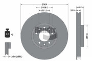 BDS1091HC Brzdový kotouč BENDIX Braking