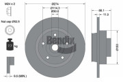 BDS1163 Brzdový kotouč BENDIX Braking