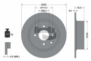 BDS2026 Brzdový kotouč BENDIX Braking