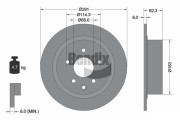 BDS1195 Brzdový kotouč BENDIX Braking
