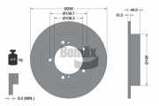 BDS1485 Brzdový kotouč BENDIX Braking