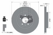 BDS1463 Brzdový kotouč BENDIX Braking