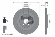 BDS1910 Brzdový kotouč BENDIX Braking