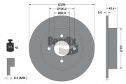 BDS2124 Brzdový kotouč BENDIX Braking