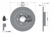 BDS1792 Brzdový kotouč BENDIX Braking