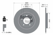 BDS1525 Brzdový kotouč BENDIX Braking
