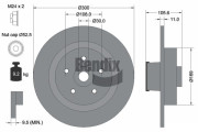 BDS2023 Brzdový kotouč BENDIX Braking