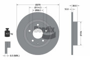 BDS1725 Brzdový kotouč BENDIX Braking