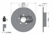 BDS1410 Brzdový kotouč BENDIX Braking