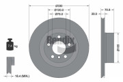 BDS1238 Brzdový kotouč BENDIX Braking