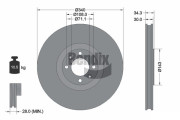 BDS1411 Brzdový kotouč BENDIX Braking