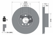 BDS1224HC Brzdový kotouč BENDIX Braking