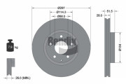 BDS1640 Brzdový kotouč BENDIX Braking