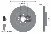 BDS1438HC Brzdový kotouč BENDIX Braking