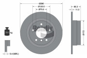 BDS1140 Brzdový kotouč BENDIX Braking