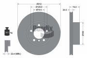 BDS1201HC Brzdový kotouč BENDIX Braking