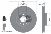 BDS1913LHC Brzdový kotouč BENDIX Braking