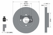 BDS2032 Brzdový kotouč BENDIX Braking