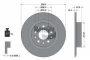 BDS1849 Brzdový kotouč BENDIX Braking