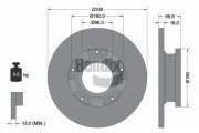 BDS1500 Brzdový kotouč BENDIX Braking