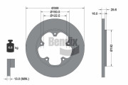BDS1731 Brzdový kotouč BENDIX Braking