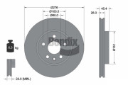 BDS1256 Brzdový kotouč BENDIX Braking