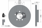 BDS1274HC Brzdový kotouč BENDIX Braking
